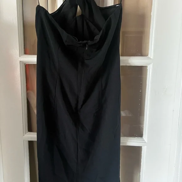 Abercrombie & Fitch Black Strapless Halter-Tie Mini Dress - Picture 6 of 8